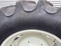 Roues, Pneus, Jantes, Barillets Jumelage BKT Agrimax Banden 420/85R34 en 340/85R24 Verstelbare Velgen
