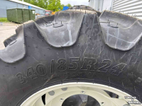 Roues, Pneus, Jantes, Barillets Jumelage BKT Agrimax Banden 420/85R34 en 340/85R24 Verstelbare Velgen