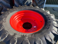 Roues, Pneus, Jantes, Barillets Jumelage  Set 620/70R42 + 540/65R30 Trelleborg Op Fendt velg Z.G.A.N.