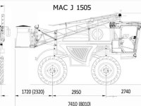 Pulvérisateur automotrice Bargam MAC J 1505 3000