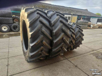 Roues, Pneus, Jantes, Barillets Jumelage Michelin 650/65R42 en 540/65R30. Axiobib 2 VF! Demo-set