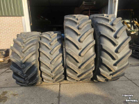 Roues, Pneus, Jantes, Barillets Jumelage Michelin 650/65R42 en 540/65R30. Axiobib 2 VF! Demo-set