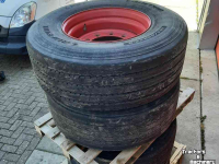 Roues, Pneus, Jantes, Barillets Jumelage  385/65X22.5 75%