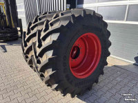 Roues, Pneus, Jantes, Barillets Jumelage Trelleborg 600/70R30 TM900 op 10 gaats 20x30 Fendt velgen