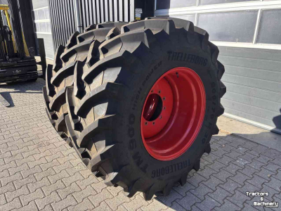 Roues, Pneus, Jantes, Barillets Jumelage Trelleborg 600/70R30 TM900 op 10 gaats 20x30 Fendt velgen
