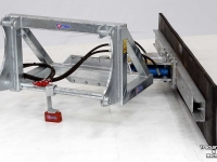 Rabot caoutchouc Qmac Modulo schuifbalk met rubbermat aanbouw Terex