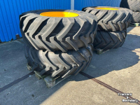 Roues, Pneus, Jantes, Barillets Jumelage Michelin 4x XMCL 480/80R26 JCB 12g.