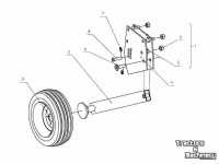 Décompacteur Kverneland Kverneland CLI dieptewielen / loopwielen