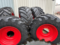 Roues, Pneus, Jantes, Barillets Jumelage  Trelleborg VF600/60R30  op velg 10 gats
