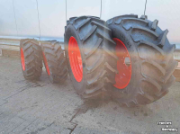 Roues, Pneus, Jantes, Barillets Jumelage  480/65R28 + 340/65R18