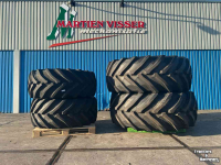 Roues, Pneus, Jantes, Barillets Jumelage Trelleborg 710/60R42+600/60R30 op Fendt velgen 10-gaats