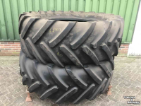 Roues, Pneus, Jantes, Barillets Jumelage Michelin 600/70 R30 en 710/70 R42