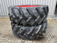 Roues, Pneus, Jantes, Barillets Jumelage Trelleborg 580/70R38 op velg 8 gats fendt
