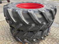 Roues, Pneus, Jantes, Barillets Jumelage Trelleborg 580/70R38 op velg 8 gats fendt