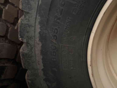 Roues, Pneus, Jantes, Barillets Jumelage Alliance 650/55 R26.5