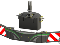 Pare-chocs avant Fendt trekkerbumper + frontgewicht  (tractorbumper / Unterfahrschutz)