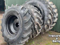 Roues, Pneus, Jantes, Barillets Jumelage Bargam 380/85 R28 + 380/85 R36 Grimac Wielen / Banden