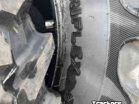 Roues, Pneus, Jantes, Barillets Jumelage Bargam 380/85 R28 + 380/85 R36 Grimac Wielen / Banden