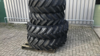 Roues, Pneus, Jantes, Barillets Jumelage Bargam Alliance 380/85R34 + 380/85R24