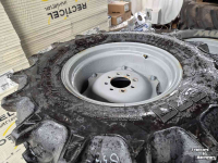 Roues, Pneus, Jantes, Barillets Jumelage BKT 420/70R28 & 360/70R20