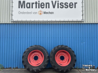 Roues, Pneus, Jantes, Barillets Jumelage Fendt TAURUS 420/70R28 op 8 gaats velgen