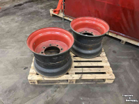 Roues, Pneus, Jantes, Barillets Jumelage  16.00x22.5 Velgen | Rood
