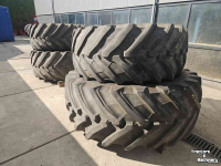 Roues, Pneus, Jantes, Barillets Jumelage Trelleborg 750/70R44 en 650/60R38