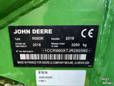 Faucheuse John Deere F350R & F990R