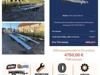 Remorque automobile jusqu’ à 3500 Kg Saris Porte voiture