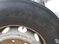 Roues, Pneus, Jantes, Barillets Jumelage Michelin 315/75R22.5 XDE2 trailerband truckband aanhangerband wiel velg 10-gaats