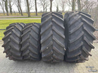 Roues, Pneus, Jantes, Barillets Jumelage Trelleborg 650/65R38 en 540/65R28 TM800 Nieuw