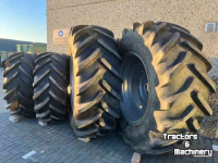 Roues, Pneus, Jantes, Barillets Jumelage Michelin set MachXbib 600/70R30 en 710/70R42  Case-IH Magnum NewH T8