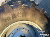 Roues, Pneus, Jantes, Barillets Jumelage Michelin set MachXbib 600/70R30 en 710/70R42  Case-IH Magnum NewH T8