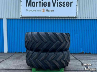 Roues, Pneus, Jantes, Barillets Jumelage Michelin 2x Mach X BiB 710/70R38 Banden