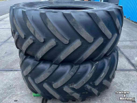 Roues, Pneus, Jantes, Barillets Jumelage Michelin 2x Mach X BiB 710/70R38 Banden