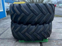 Roues, Pneus, Jantes, Barillets Jumelage Michelin 2x Mach X BiB 710/70R38 Banden
