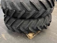 Roues, Pneus, Jantes, Barillets Jumelage Michelin 420/85R38 en 340/85R28 Michelin Agribib 2