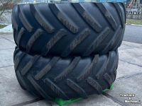 Roues, Pneus, Jantes, Barillets Jumelage Michelin 2x Mach X BiB 710/70R38 Banden
