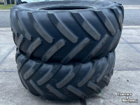 Roues, Pneus, Jantes, Barillets Jumelage Michelin 2x Mach X BiB 710/70R38 Banden
