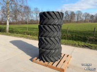 Roues, Pneus, Jantes, Barillets Jumelage BKT 420/55-17