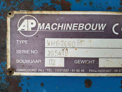 Balayeur AP vhg 2000 pc veegmachine Terex-Schaeff-Yanmar