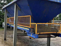 Convoyeur  Transportband met bunker op frame