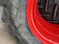 Roues, Pneus, Jantes, Barillets Jumelage  Dubbellucht 520/85R46  naast  710/70R42