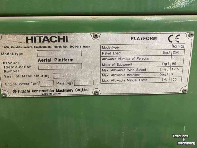 Elévateur à nacelle Hitachi HX140B