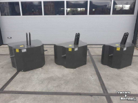Poids frontaux  Frontgewicht, staal - beton gewicht , 600, 800 ,1100 kilogram
