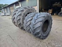 Roues, Pneus, Jantes, Barillets Jumelage Michelin 710/70R38 en 600/65R28