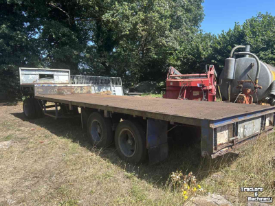 Semi-remorque surbaissé  Oplegger 13 meter lang incl dolly