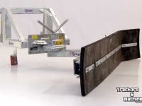 Panneau coulissant de fourrage Qmac Rabot caoutchouc pour alimentation avec montage Giant