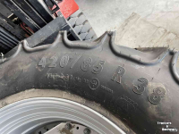 Roues, Pneus, Jantes, Barillets Jumelage Mitas 340/85R28 en 340/85R 38 op verstelbare velgen