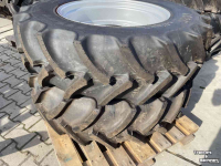 Roues, Pneus, Jantes, Barillets Jumelage Mitas 340/85R28 en 340/85R 38 op verstelbare velgen